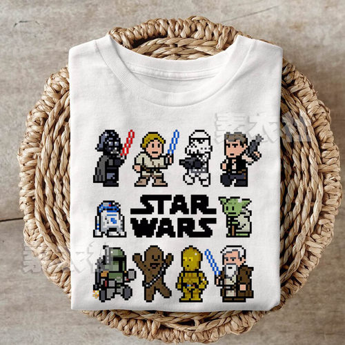 星球大战短袖Starwars像素风T恤