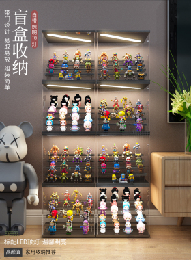亚克力带灯展示盒盲盒