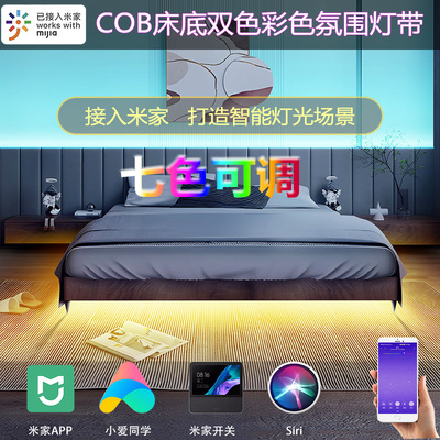 智能卧室床底双色COB七彩灯带