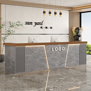 烤漆收银台公司前台酒吧接待台台球厅吧台酒店前台美容院柜台定制