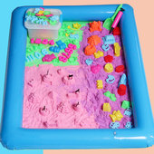 小孩玩 沙子太空玩具沙套装 宝宝橡皮泥安全无毒魔力儿童彩泥粘土