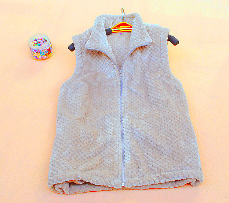 Exit Japan End of a single lady Coral thickening keep warm Vest Pineapple pattern Flannel waistcoat Housework winterin the Women's clothing/Boutique , Maga  category - from Buy2taobao.com to provide professional Taobao agent buy service