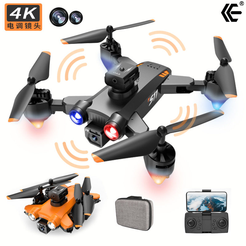 S11 원격 제어 항공기 광학 흐름 호버링 전자 제어 듀얼 카메라 항공 사진 항공기 장애물 회피 드론 DRONE 장난감