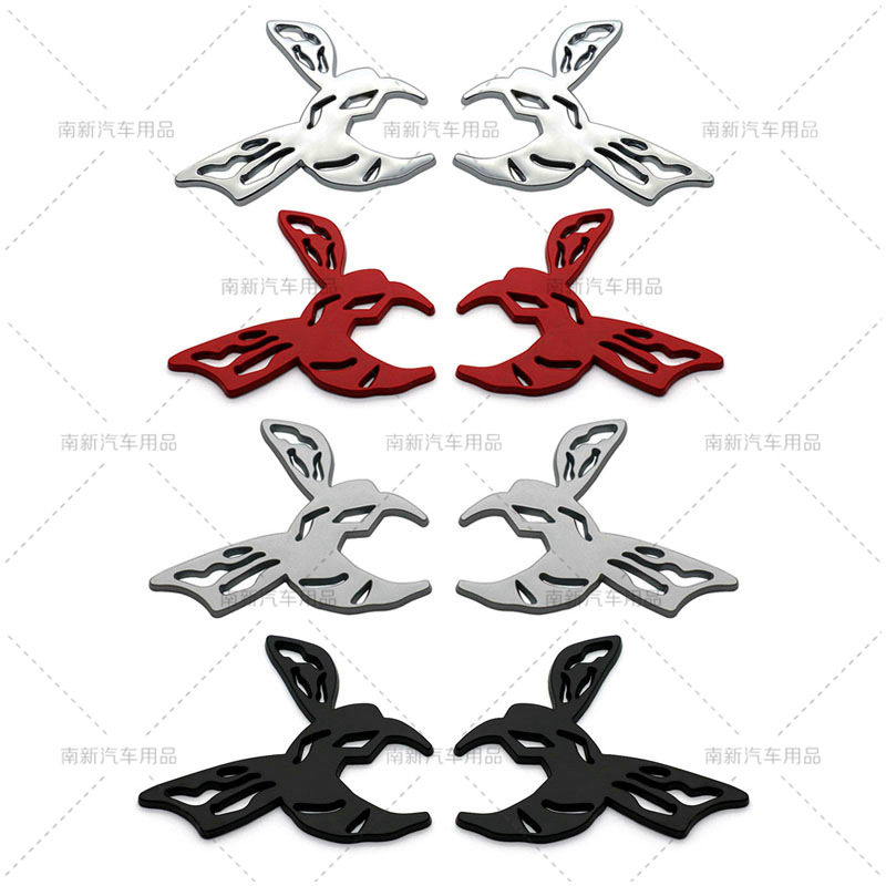 金属蜜蜂车贴3d立体贴创意黄蜂汽车尾标装饰车身划痕贴叶子板对标