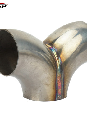 不锈钢排气管Y型三通接头2/2..25/2.5/3inch 51/57/63/76mm连接器