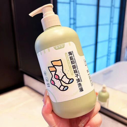海盐袜子洗衣液植萃香氛去污抑菌除螨香祛味家庭专用清洁剂厂