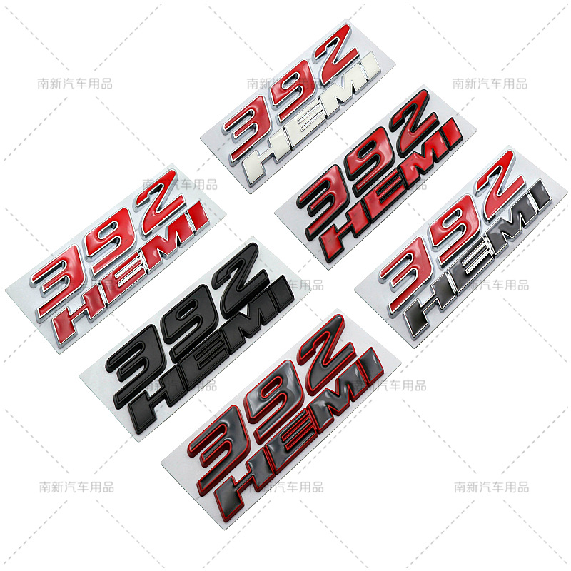 适用于道奇RAM 392 HEMI 皮卡车标 改装贴标 RAM 1500 2500车贴