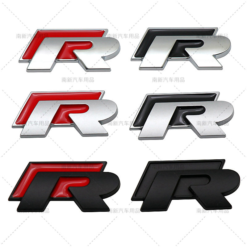 r贴标 适用于大众r改装金属贴标 r金属标志贴标