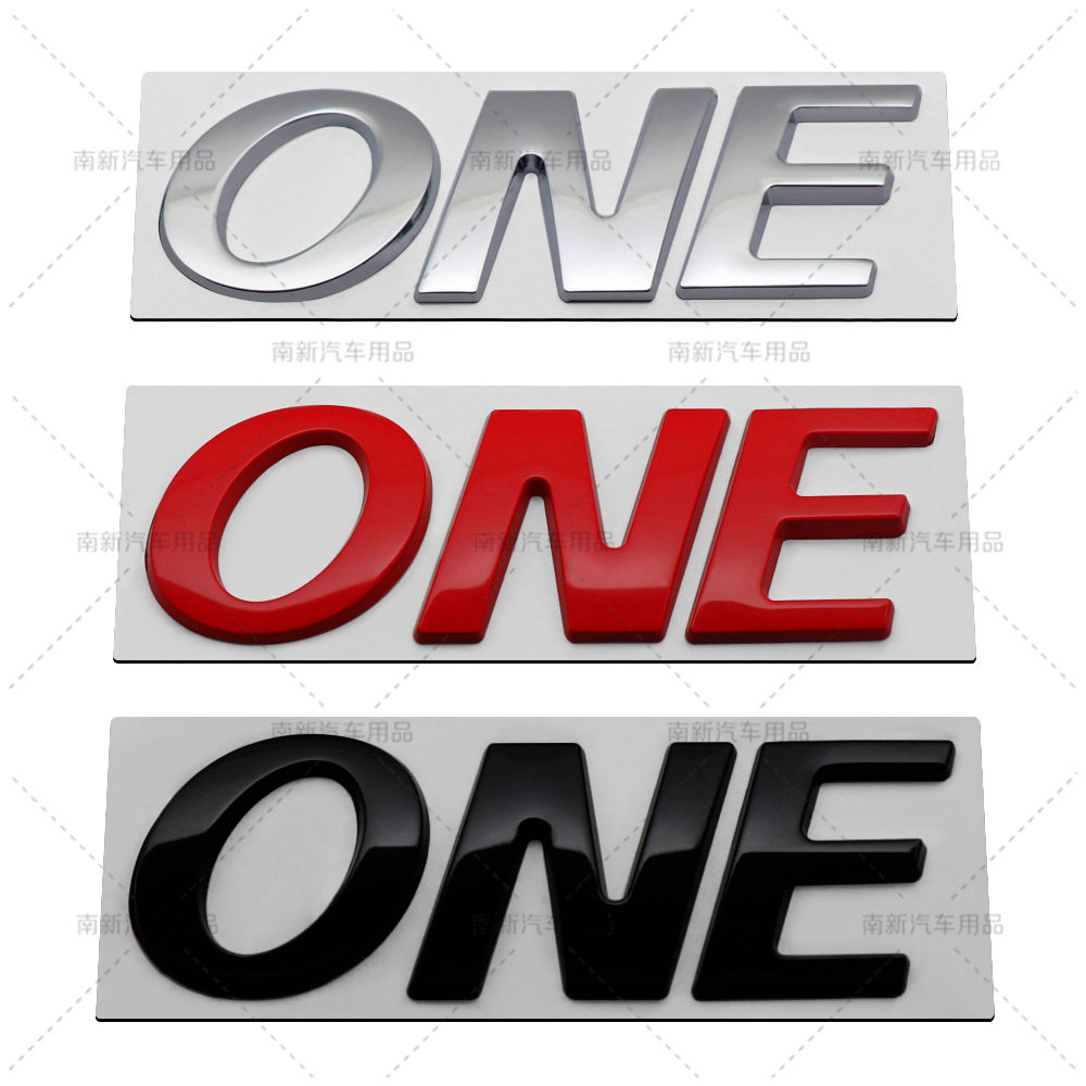 汽车one车标 one贴标