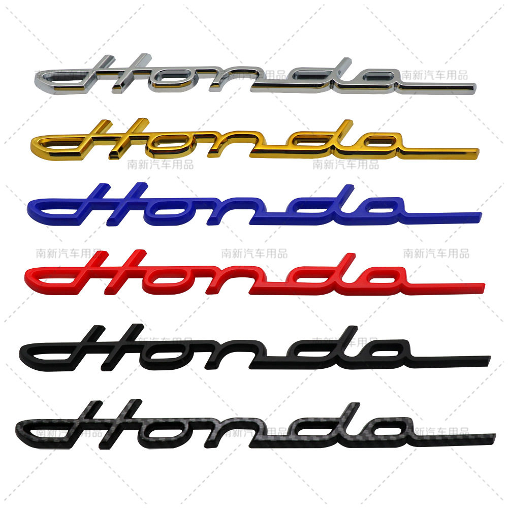 新飞度 crv改装车标 草体英文字母后尾箱贴标志