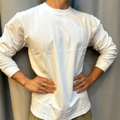 秋冬美式 运动t恤卫衣男宽松纯棉圆领休闲健身训练上衣打底服 长袖