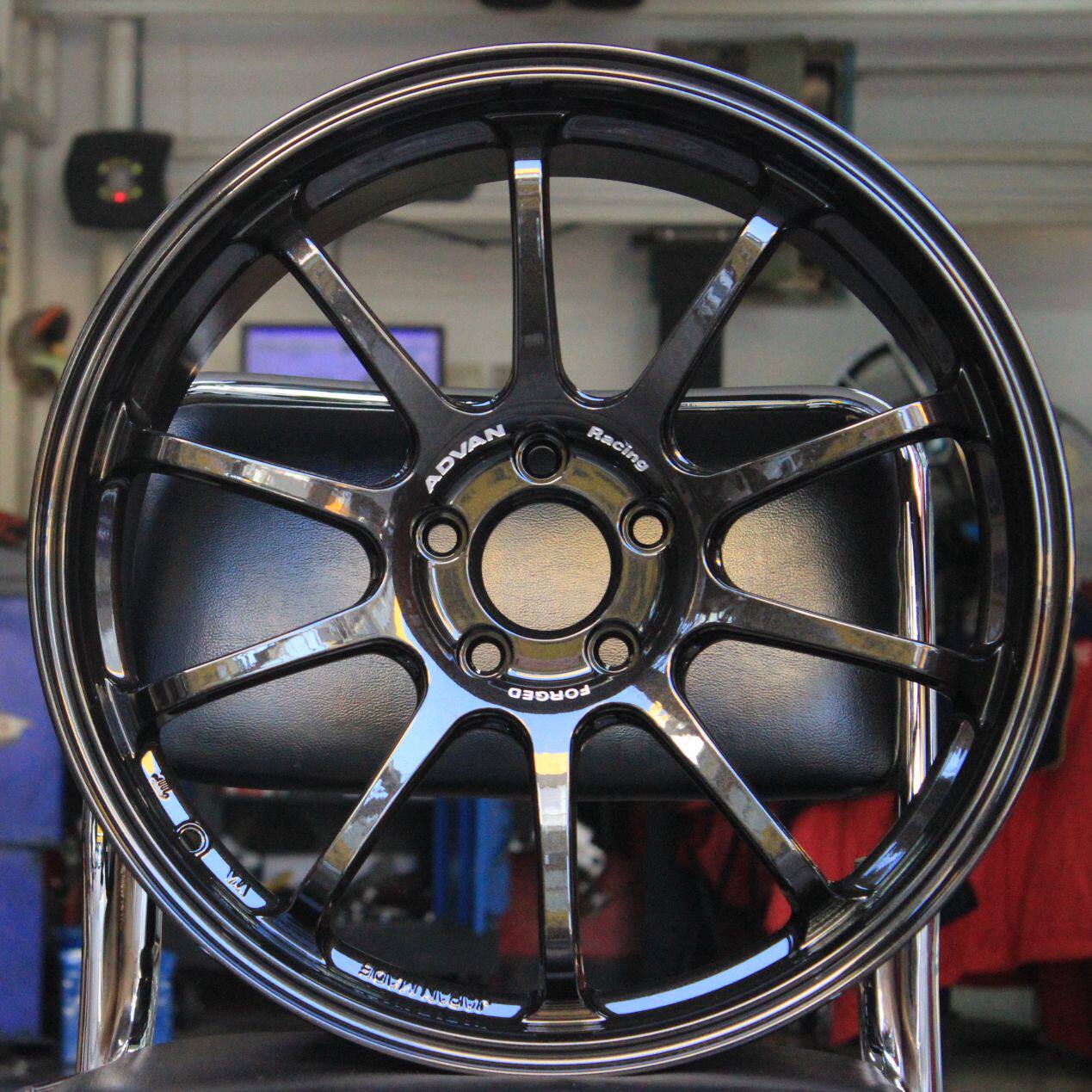 日本ADVAN RS-DF 19寸单片锻造轮毂A45GLA45CLA45高尔夫R36GTI