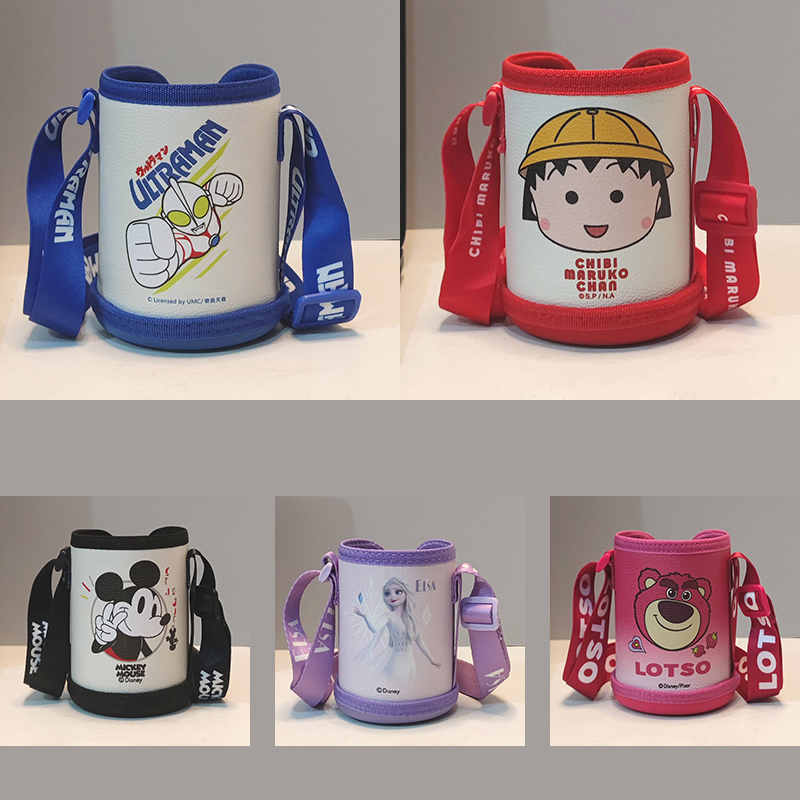 可爱卡通草莓熊儿童保温杯套