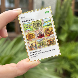 新疆文创阿勒泰创意金属冰箱贴 乌鲁木齐克拉玛依特色美食伴手礼