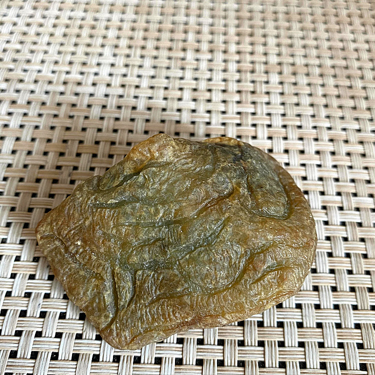 特】冰种黄翡去皮大马坎小精品灯泡缅甸翡翠原石明料玉石挂件正品