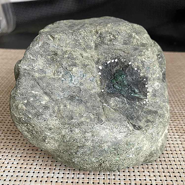 特】老坑格应角黑乌砂松花飘绿色花种老起杠起胶感高冰手镯老料子