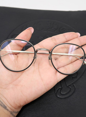 好货 近视眼镜框925银手工BONE PRONE 超轻b钛男女中性眼镜架舒适