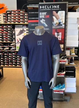 安德玛 UA SM Box男子高克重运动休闲短袖T恤1386803