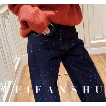 凡舒轻奢 黄昏漫游2025年秋冬新款显瘦保暖加绒牛仔裤百搭舒适,女装/女士精品,牛仔裤,淘宝优惠券,粉丝福利购,淘宝优惠卷