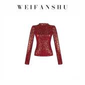 凡舒轻奢 上衣百搭 性感豹纹长袖 甜酷豹豹2025年秋冬新款 气质修身