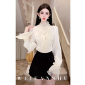 魅力剧院2026年秋冬新款 法式 名媛设计感衬衫 凡舒轻奢 内搭时尚