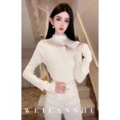 设计感气质修身 凡舒轻奢 暮光徘徊2025年秋冬新款 针织上衣百搭