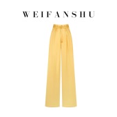 蜜棠酸2026年春夏新款 时尚 高腰醋酸时装 凡舒轻奢 直筒裤 百搭