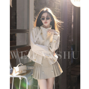 气质小个子皮衣外套百搭 主角2025年秋冬新款 凡舒轻奢 时尚