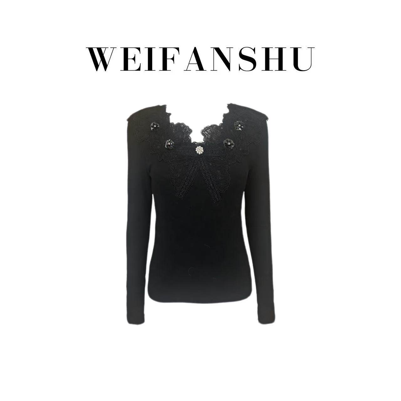 凡舒轻奢 温婉贵妇2025年秋冬新款蕾丝花边拼接针织毛衣显瘦百搭,女装/女士精品,毛衣,淘宝优惠券,粉丝福利购,淘宝优惠卷