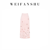 凡舒轻奢 晴日香氛2026年春夏新款 设计感清新花朵钉珠半裙显瘦