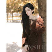 凡舒轻奢 羊毛外套百搭 高级感长款 繁华都市2025年秋冬新款 时尚