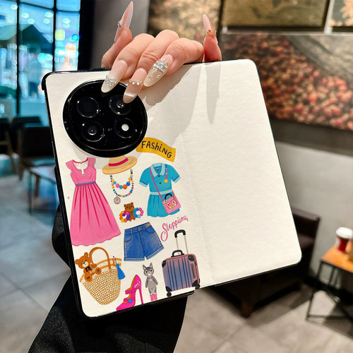 夏季旅行套装适用OPPO Find N5手机壳FIND N6新款折叠屏N4高档防摔保护套创意高级感磁吸休眠翻盖皮纹