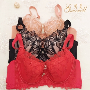 婷美正品 女生TW1603薄棉杯大胸显小软钢圈TW1602上薄下厚杯无钢圈