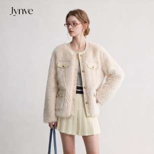 Jynve 富家千金90羽绒内胆毛毛外套女2026冬新款气质加厚环保皮草