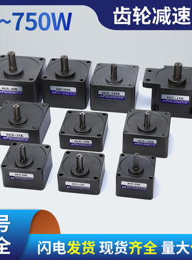 伟普微型齿轮减速箱变速箱6-400w交流调速减速机电机波箱5GN/GU