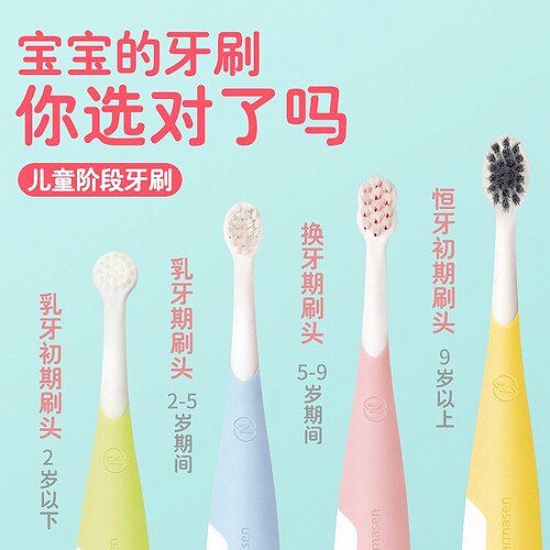 乳牙刷换牙期硅胶训练牙刷健俪康
