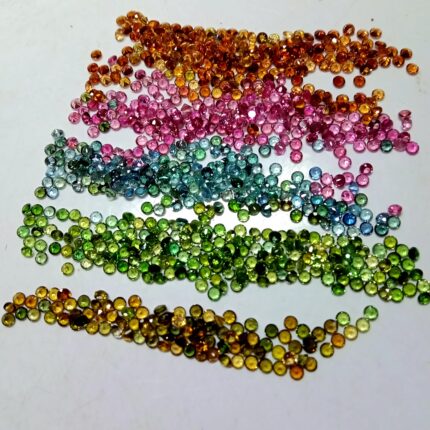 厂家直销天然彩色碧玺戒面钻石形状 2.5mm 一件10颗