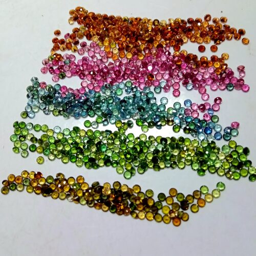 厂家直销天然彩色碧玺戒面钻石形状 2.5mm 一件10颗