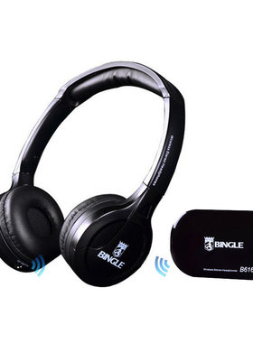 宾果 B616 头戴式无线耳机 电视电脑耳麦电脑游戏调频带麦 黑色