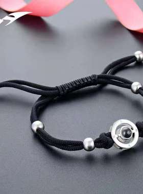 爱的记忆红绳编织手链情人节礼物