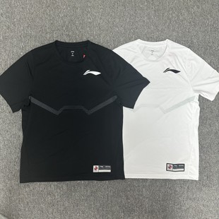 李宁赞助CBA跑篮热身速干短袖 ATSSC87