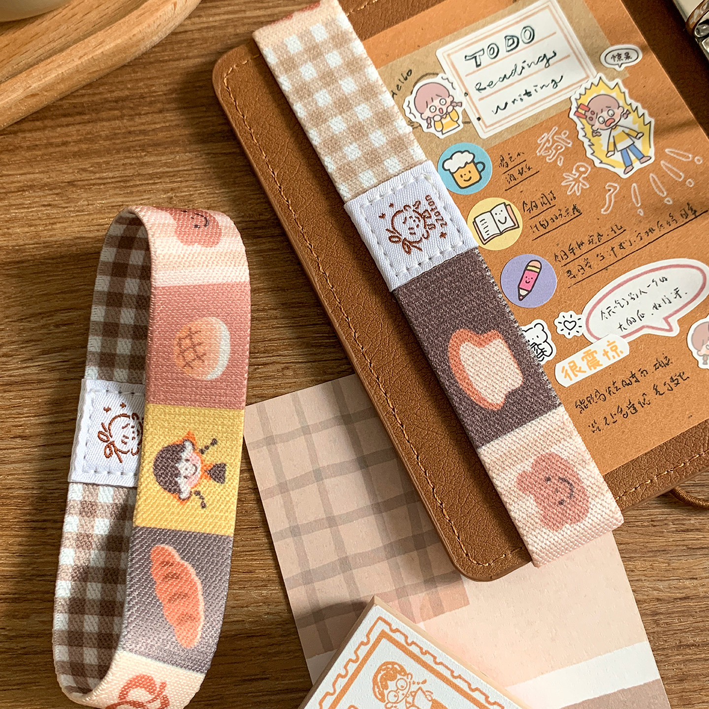 卓大王M5A7活页本绑带手帐本TN本可爱少女松紧带装饰防止爆本