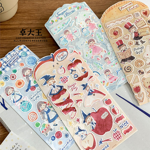 卓大王手绘贴纸可书写纸材质