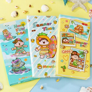 Meatball肉球夏日主题weeks手帐本儿童女孩可爱新品方格手账本