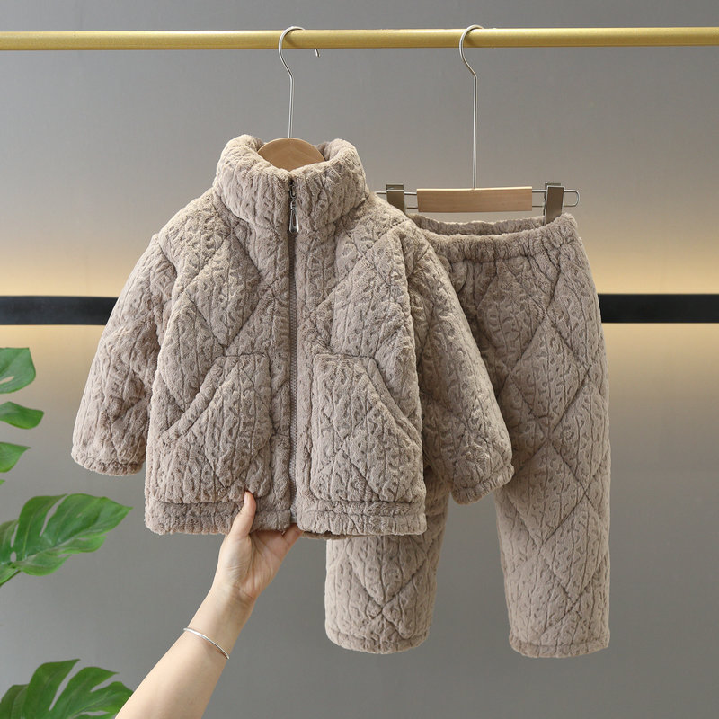 法兰绒休闲冬季儿童睡衣