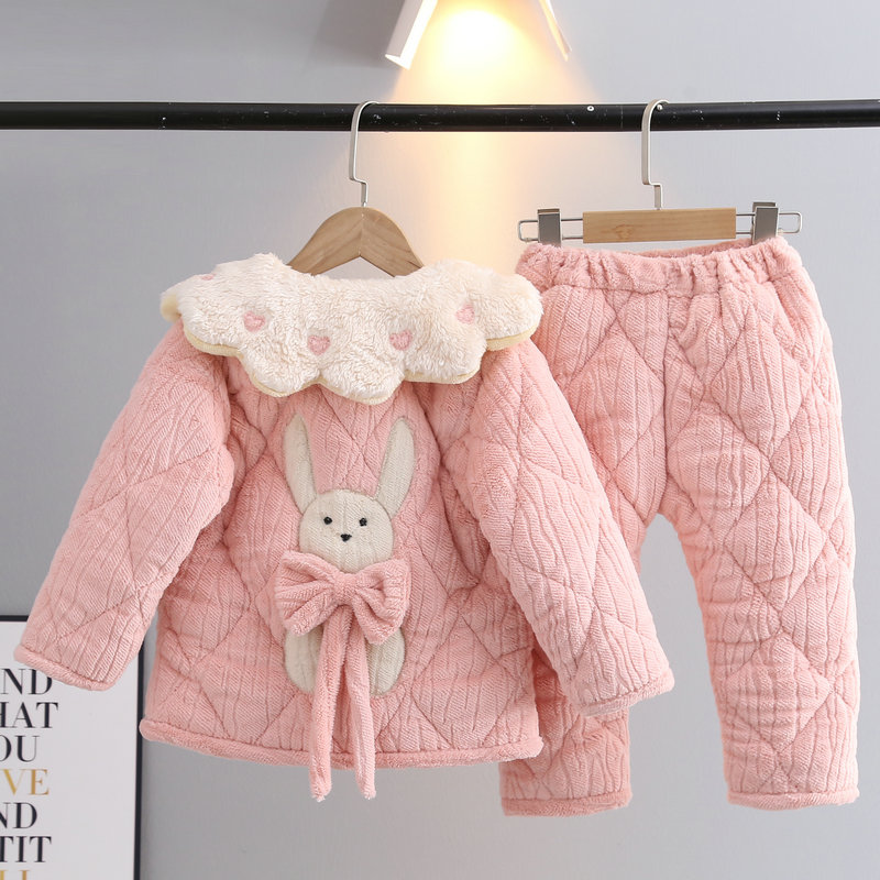 聚酯纤维公主风法兰绒冬季家居服