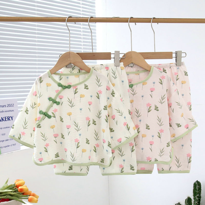 新中式云朵棉春夏季儿童睡裙