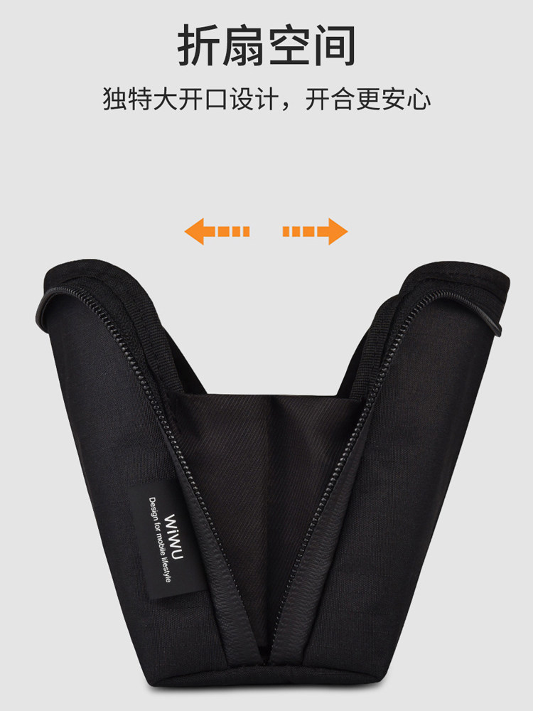 간단한 다기능 디지털 액세서리 보관 가방 휴대 전화 태블릿 전원 커넥터 데이터 케이블 메모리 카드 방수 지퍼 가방