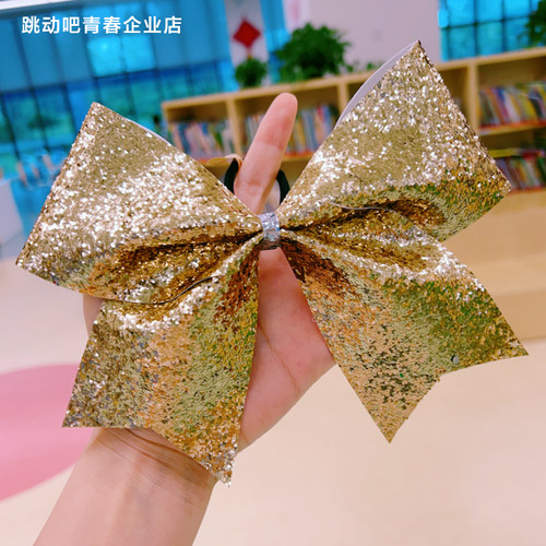 啦啦操头饰专业比赛蝴蝶结