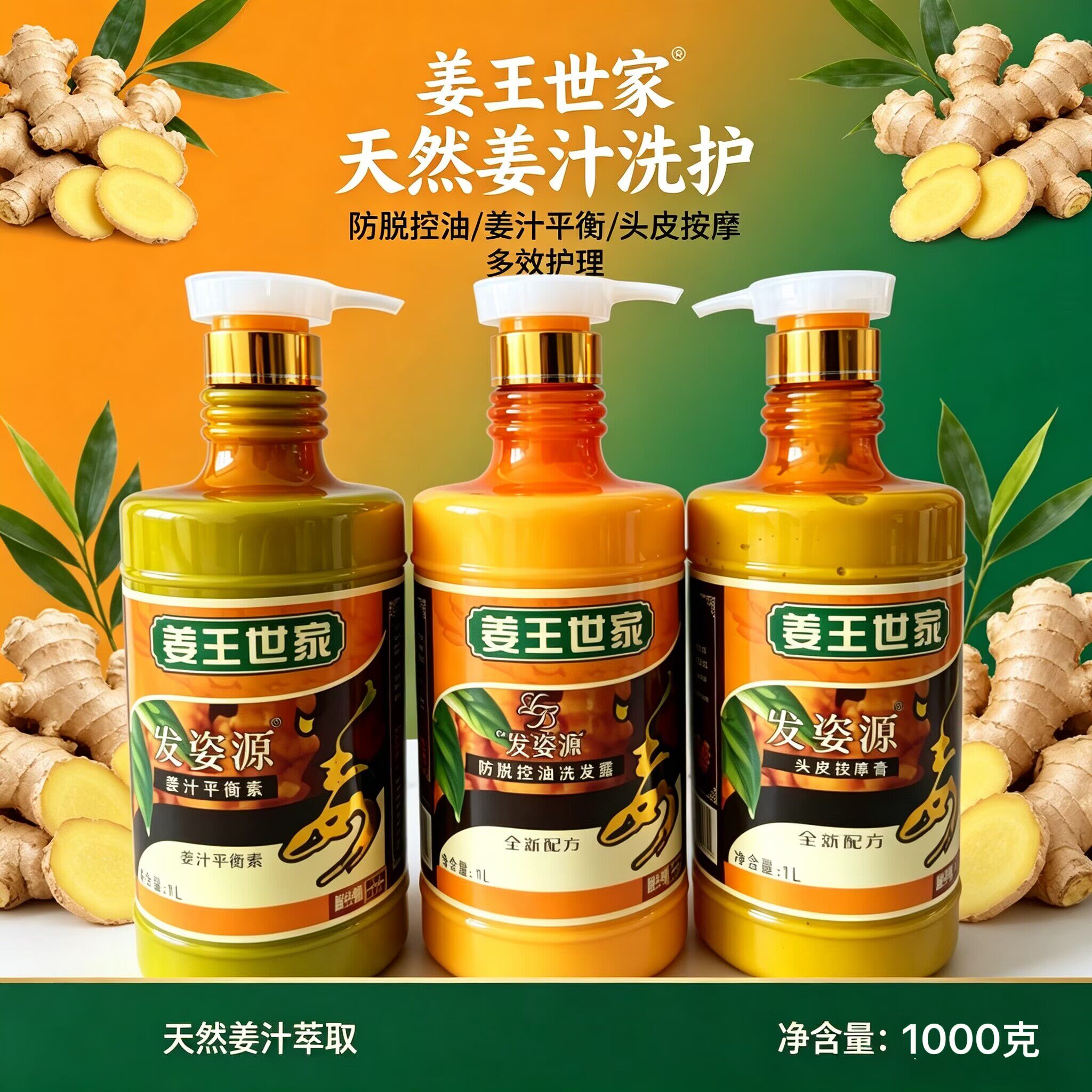 博倩姜汁平衡素防脱洗发露